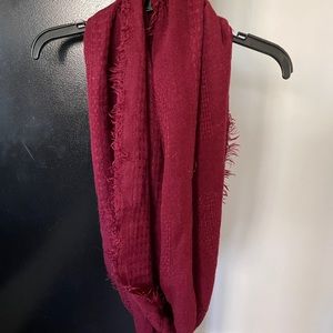 Burgundy infinity scarf